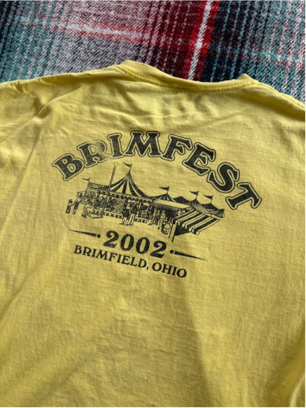 Vintage Brimfest Ohio Yellow Graphic Tee XXL